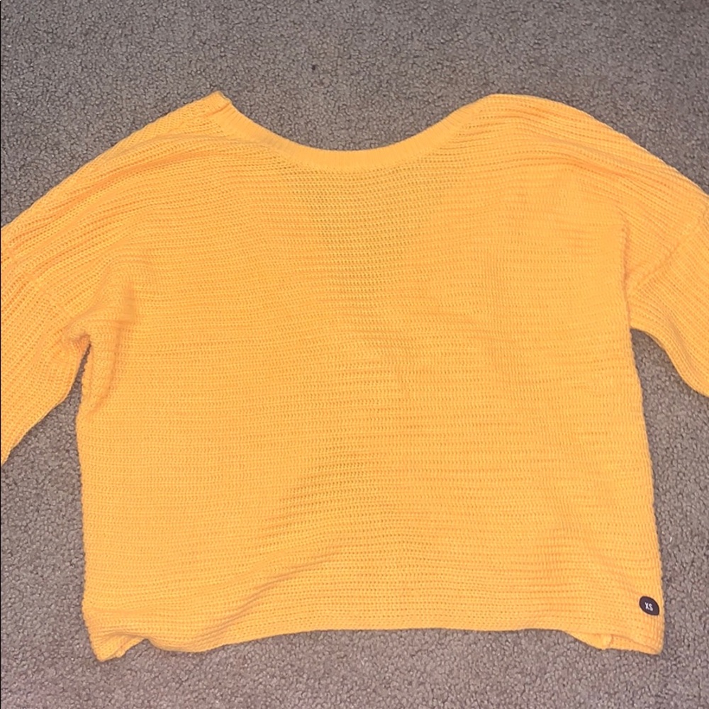 Hollister yellow sweater